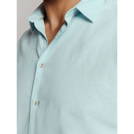 No Excess Shirt short sleeve solid with linen ice - Image 5