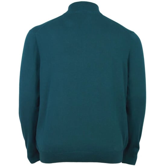Lyle and Scott Cotton quater zip jumper petrol - Image 2