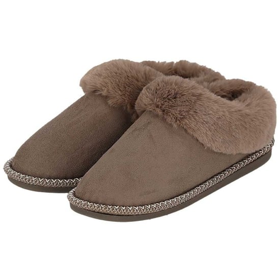 Apollo Dames instap pantoffels teddy taupe - Image 1