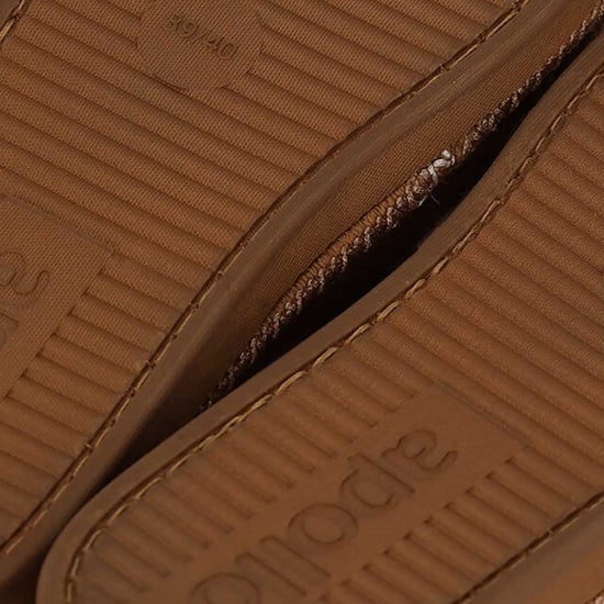 Apollo Dames instap pantoffels teddy donker - Image 3