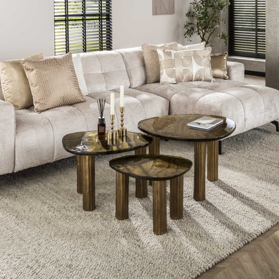 Hoyz salontafel eclipse s antiek finish - Image 1
