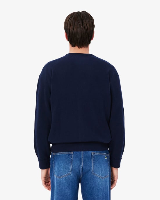 Relaxed Fit Cardigan in Navy - Image 3