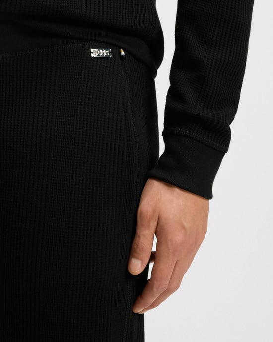Structure Loungewear Pants in Black - Image 3