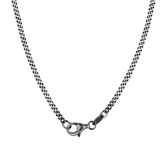 Gent's Oxidised Sterling Silver St Christopher Pendant Necklace - Image 3