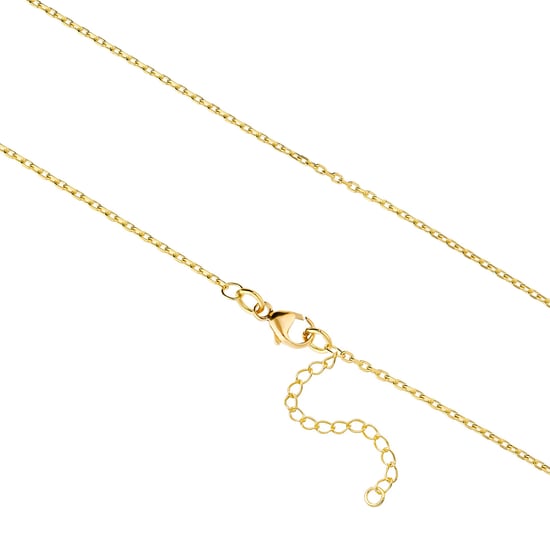 Gold Plated North Star And Bead Double Layer Charm Necklace - Image 2