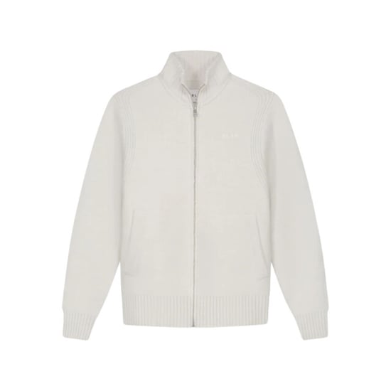 Olaf Hussein Zip through knitted mock neck vesten m230703 - Image 1