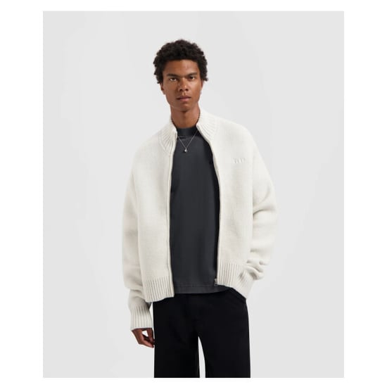 Olaf Hussein Zip through knitted mock neck vesten m230703 - Image 3