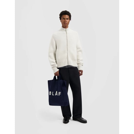 Olaf Hussein Zip through knitted mock neck vesten m230703 - Image 4