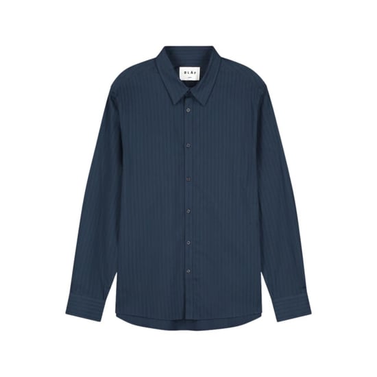 Olaf Hussein Stitched striped relaxed shirt lange mouw overhemden m230301 - Image 1