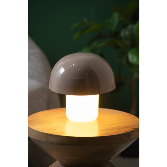 Leitmotiv tafellamp nuevo mini mushroom clay grey - Image 2