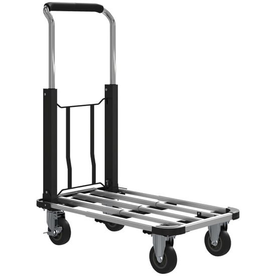 4goodz Opvouwbare plateauwagen 150kg draagvermogen transportkar - Image 1