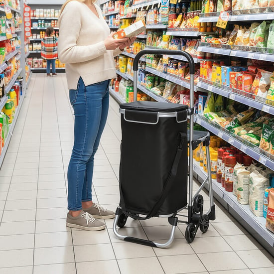 4goodz Boodschappenkar trolley 40 liter - - Image 2