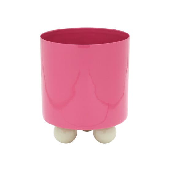 Present Time bloempot double funky small bright pink & soft green - Image 1