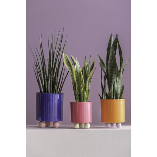 Present Time bloempot double funky small bright pink & soft green - Image 5