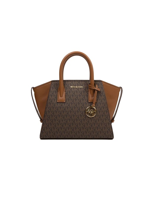 Michael Kors Avril Small Logo And Leather Satchel - Image 1
