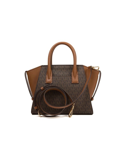 Michael Kors Avril Small Logo And Leather Satchel - Image 3