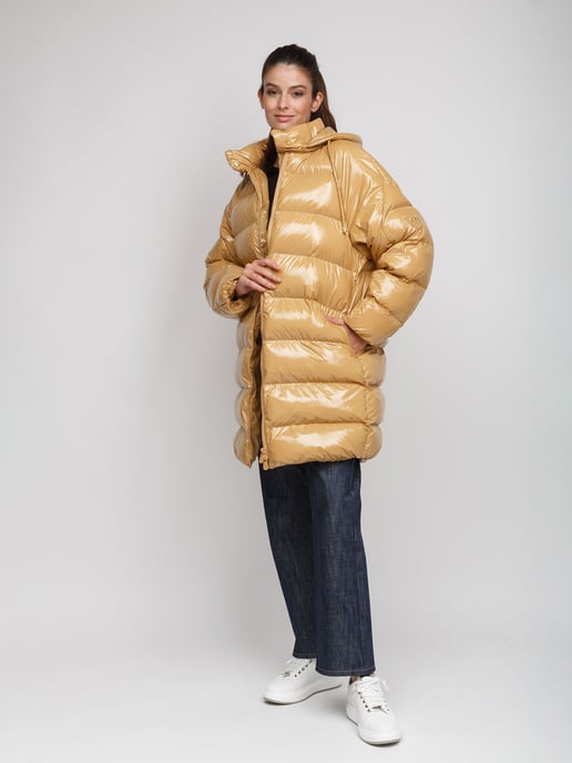 Pinko Vinterjacka Ljus Karamell - Image 4