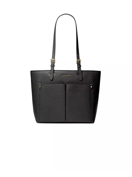 Michael Kors Jet Set Travel Medium Double Pocket Tote Black - Image 1