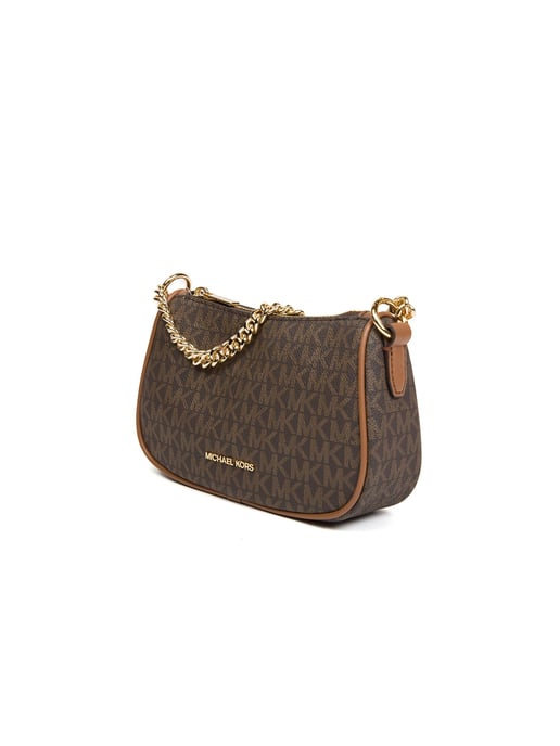 Michael Kors Carmela Kleine Pouchette Schoudertas Bruin - Image 2