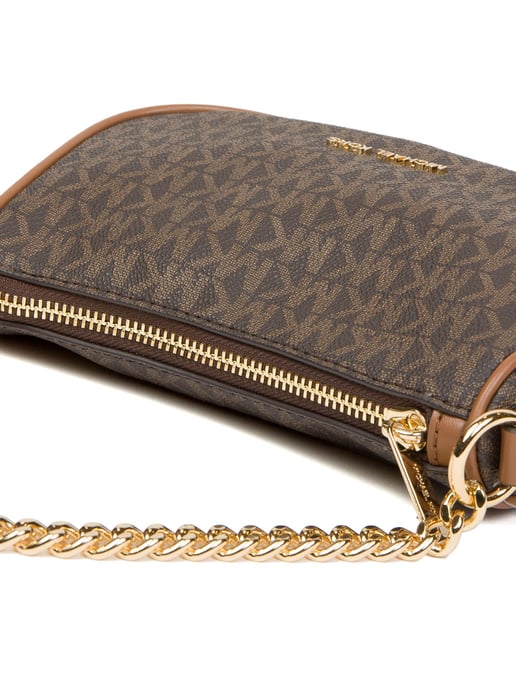 Michael Kors Carmela Kleine Pouchette Schoudertas Bruin - Image 4