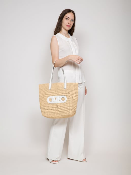 Michael Kors Eliza Extra Stor Tote Beige - Image 6