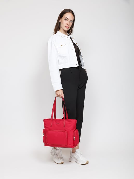 Michael Kors Khai Grote Multifunctionele Pocket Tote Rood - Image 5