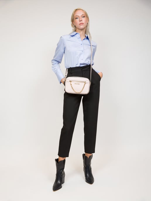 Michael Kors Jet Set Travel Grote Oost-West Zip Chain Crossbody Tas - Image 5