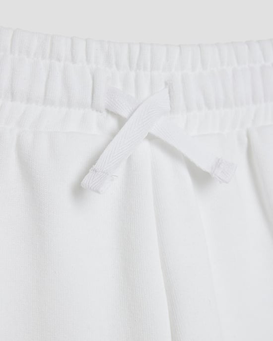 River Island Girls 2 Piece Set White Paris Sweatshirt & Shorts - Image 4