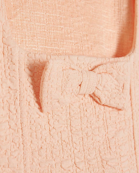 River Island Girls 2 Piece Set Coral Textured Waistcoat & Bottoms - Image 4