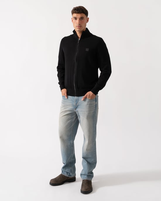 Kanozip Full Zip Jumper in Black - Image 3