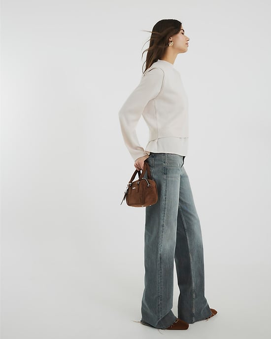 River Island Womens Jumper Beige Double Layered - Image 4