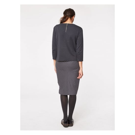 Riley Thought Clothing Riley Womens Organic Cotton Top Top in Grey - Image 3