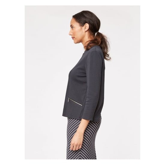 Riley Thought Clothing Riley Womens Organic Cotton Top Top in Grey - Image 4