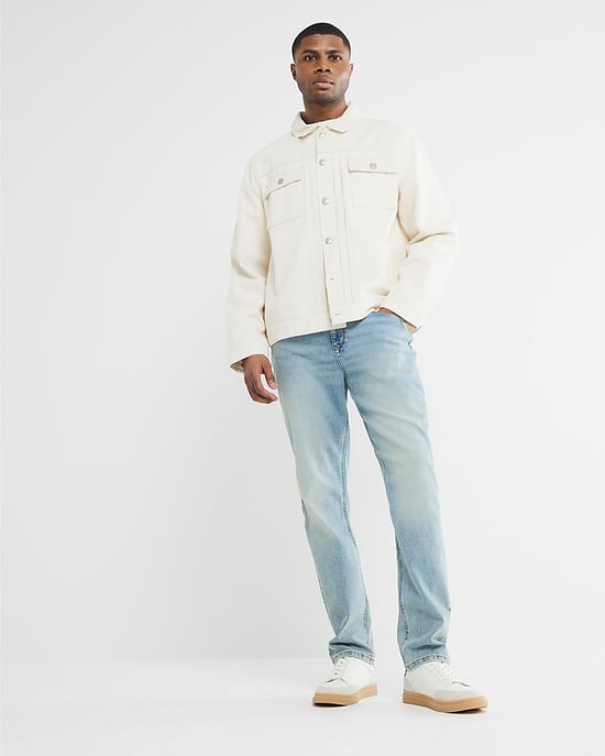 River Island Mens Slim Fit Jeans Blue - Image 1