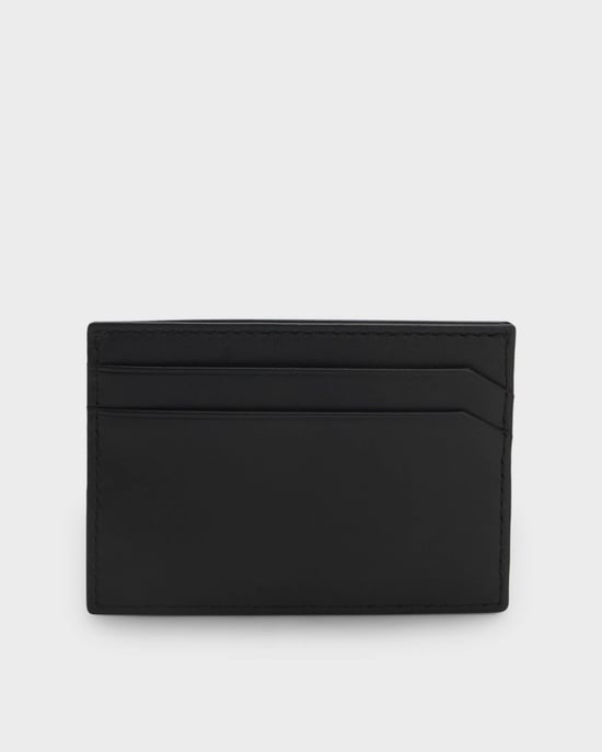 Tibby with red-foil stacked logo Card holder in Black - Image 4