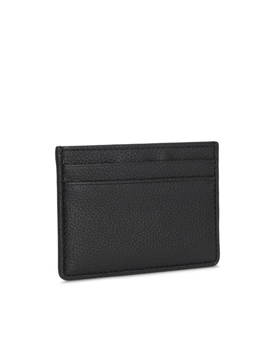 Ray with Logo Trim Card Holder in Black - Image 2