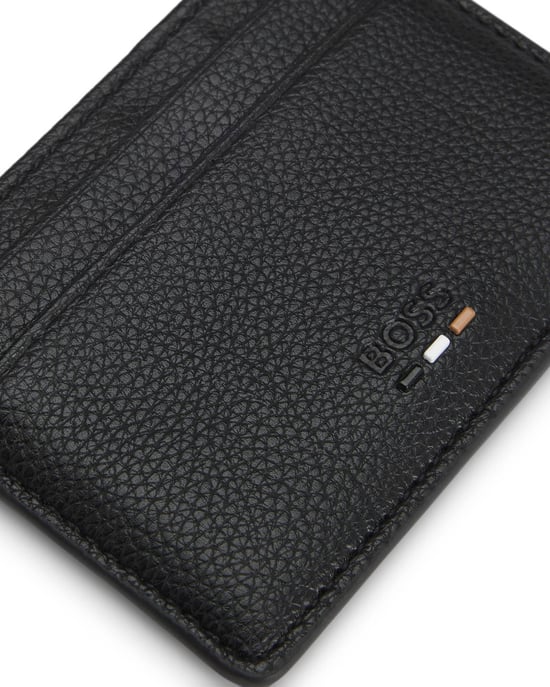Ray with Logo Trim Card Holder in Black - Image 3
