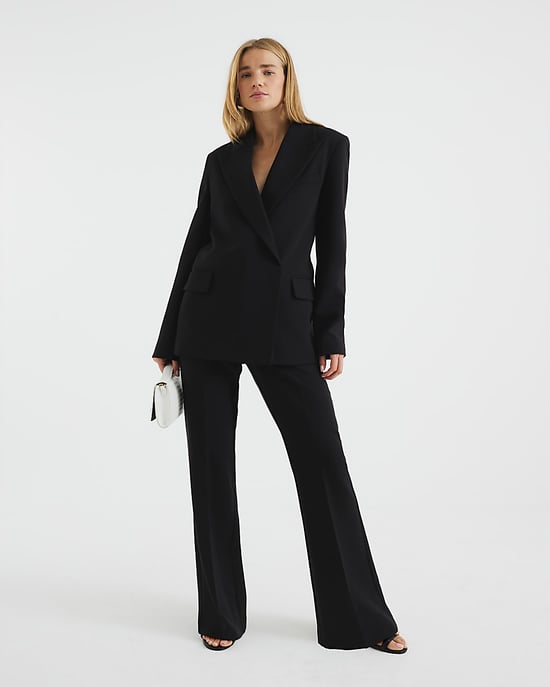River Island Womens Flared Trousers Black Slim - Image 1
