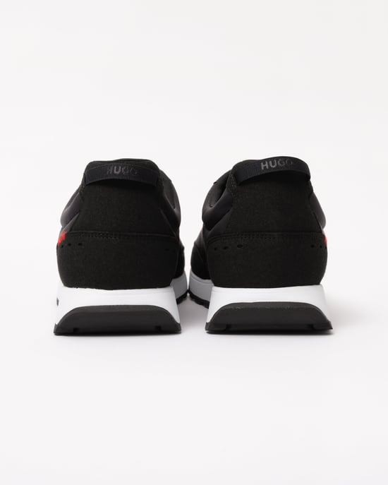 Icelin Runn Icelin Runn Retro-Inspired Trainers with Faux Suede Trainers in Black - Image 6