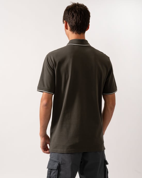 Regular Fit Polo Shirt in Dark Green - Image 2