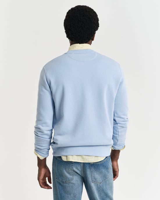 Crew Neck Sweatshirt in Light Blue - Image 2