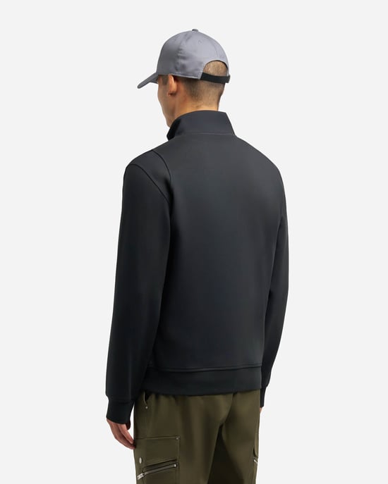 Hartsfield 1/4 Zip Sweatshirt in Black - Image 3