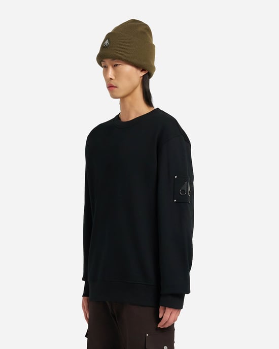 Hartsfield Crew Neck Sweatshirt in Black - Image 2