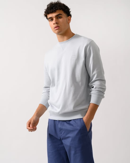 Westart Crew Neck Sweatshirt in Light Grey - Image 1