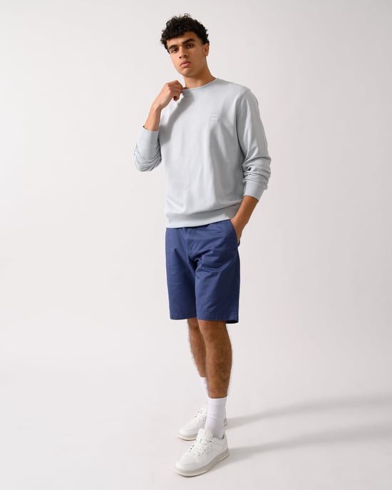 Westart Crew Neck Sweatshirt in Light Grey - Image 3