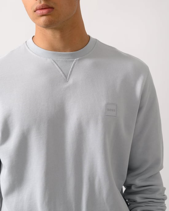 Westart Crew Neck Sweatshirt in Light Grey - Image 4