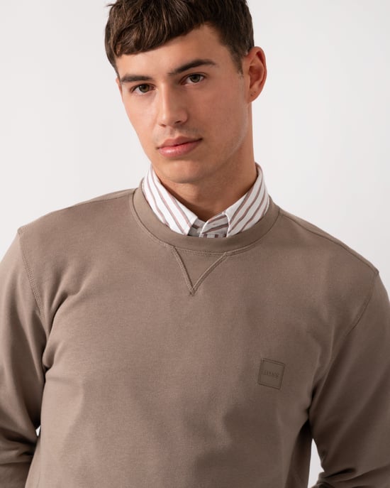 Westart Crew Neck Sweatshirt in Sage Green - Image 4