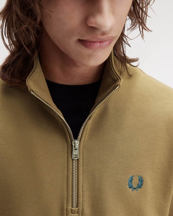 Half Zip Sweatshirt in Grey - Image 3