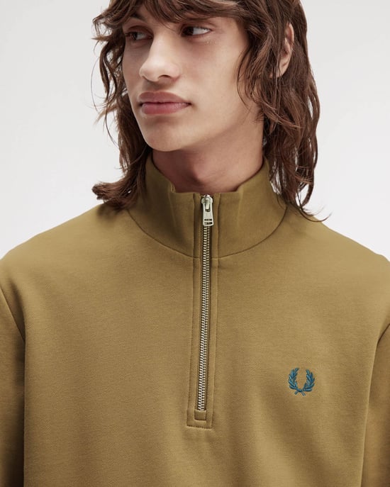 Half Zip Sweatshirt in Grey - Image 4