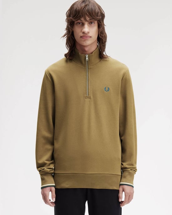 Half Zip Sweatshirt in Grey - Image 6